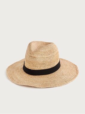 J Crew wide brim packable straw hat